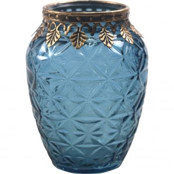 Portavelas de Cerámica Azul ORIGEN Home Decor