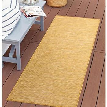Carpet City Teppich »PALM2778«, rechteckig, 5 mm Höhe, Wetterfest & UV-beständig, für Balkon, Terrasse, Küche, flach gewebt