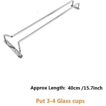 Silberner Wein-Glas-Aufhänger 40 × 60 cm – Bar‑ und Küchenutensil