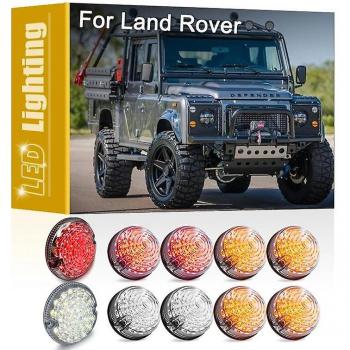 Lentilles claires à effet brouillard, kit de rechange LED Youping 10 pièces pour Land Rover Defender
