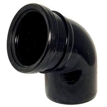 Single Socket Soil Bend 112.5 Degree 110mm Black