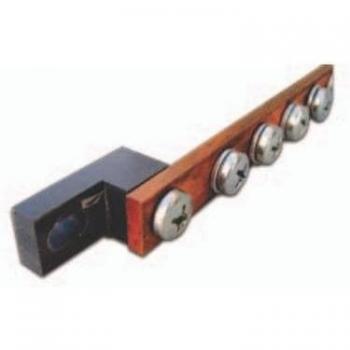 Barra terra Triotronik nero legno 1 pezzi