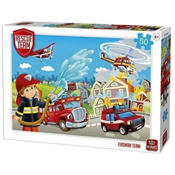 King Puzzle Feuerwehr Rettungscrew 50 Teile