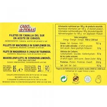 Filete Caballa “Cabo De Peñas” - Aceite Rr-90