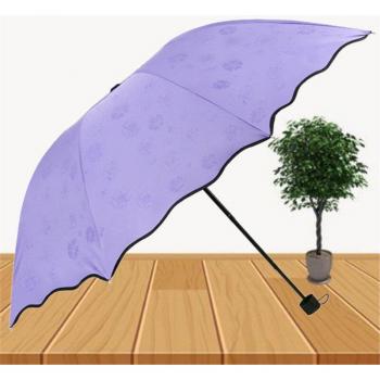 Water Blooming Umbrella Three Fold Vinyl Sun Protective Small Fresh Sun Umbrella Sunshade Kids Umbrella for Boy Xiaomi