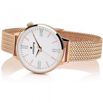 Orologio HOOPS CLASSIC CHIC MAGLIA MILANESE GOLD in Acciaio 2614LD-RG01 White