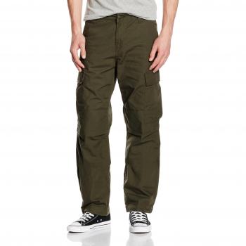 Carhartt Herren Regular Cargo Jeans, Grün (Cypress Rinsed), 34
