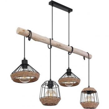 Lampe Suspendue Corde Chanvre Design