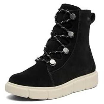 Sorel Explorer III Joan – Chaussures de randonnée pour femme, noir et blanc cassé