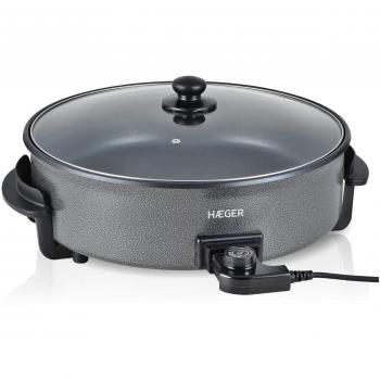 HAEGER Top Gourmet 42 - Sartén Eléctrica para Paella y Pizza con Antiadherente