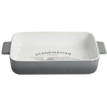 Gusta Ovenschaal Scandinavia 32x19, 9x5, 4 cm Grijze variant
