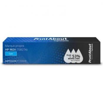 PrintAbout Hochleistungs-Druckerpatrone für HP 982X - Cyan