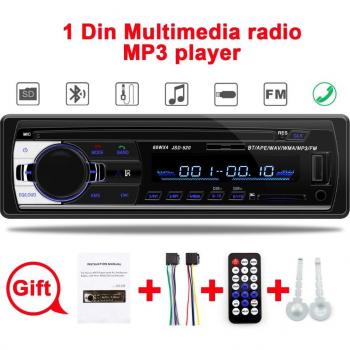 Autoradio Din 1C Coche Bluetooth USB Aux