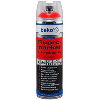 TecLine Fluoromarker Schreibspray 500ml leuchtrot