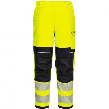 Portwest PW3 Flame‑Retardant Hi‑Vis Women’s Trousers – Yellow/Black – Size 26
