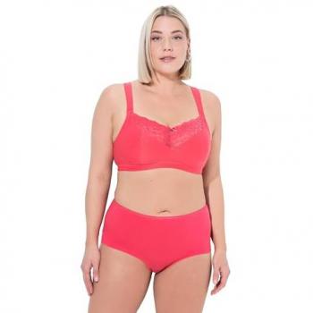 Ulla Popken Damen Bustier, bügellos, Spitze, Cup C-E