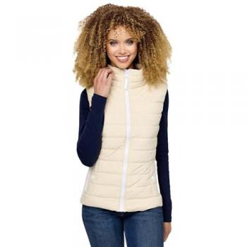 Chaleco Reimii Beige Claro con Detalles Blancos – MARIKOO