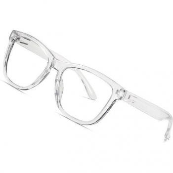 AOFLY Blue Light Blocking Photochromic Glasses, Square Frame, UV400 for Gaming