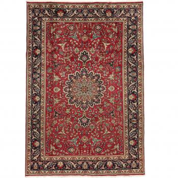 Tappeto tradizionale iraniano annesso a mano, originario di Tabriz, misura 206x298 cm