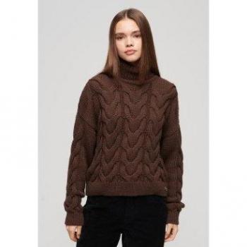 Pull polo en maille torsadée Superdry chaîne 38