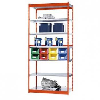 HOFE 3000mm Orange Boltless Shelving - Single Sided