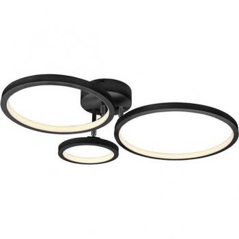 Designer Deckenlampe mit schwenkbaren Ringen, Warmweiß