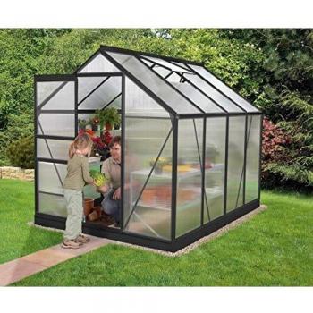 EPH Vitavia Gewächshaus Venus 5000 5,0 m² HKP 6 mm schwarz pulverbeschichtet