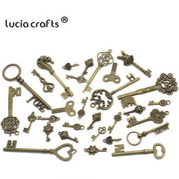 Breloques Vintage en métal - 40 pièces aléatoires