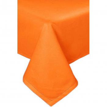 Burnt Orange Cotton Tablecloth 140 x 180 cm
