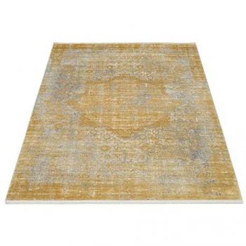 Teppich OCI DIE TEPPICHMARKE COLOUR MEDI Gr. B: 140 cm, L: 200 cm, 8 mm, goldfarben