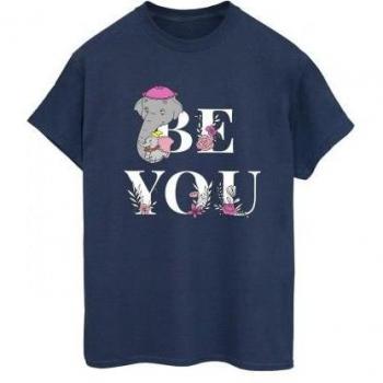 Disney Frauen‑Tee „Dumbo: Be You Boyfriend“ – 100 % Baumwolle, XXL, Weiß