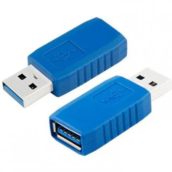 Conector Enchufe USB 3.0 Adaptador Macho-A Hembra
