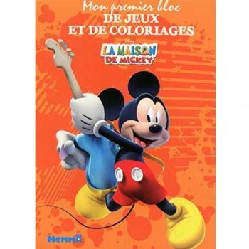 Mon Premier Bloc De Jeux Et De Coloriages La Maison De Mickey