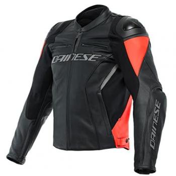 Blouson Dainese Racing 4 pour Homme Noir/Fluo-Rouge 54