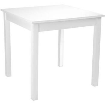 Tavolo Fisso Quadrato in Legno Bianco 80x80