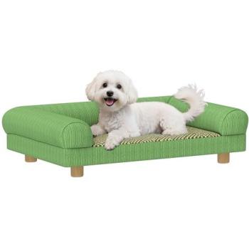 Refuge Confortable pour Chien - PawHut - Accoudoirs Ergonomiques - Vert
