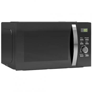 23L Black Microwave Oven with Digital Controls and Auto Cook