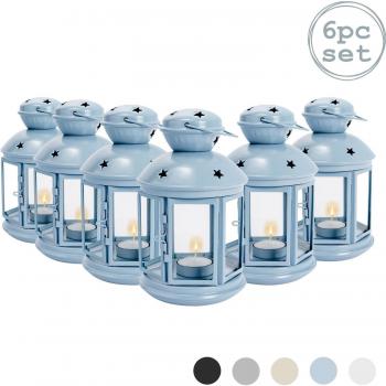 Nicola Spring 20cm Metal Tealight Lanterns Set of 6