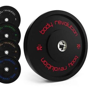 Body Revolution Pair of Olympic Bumper 2 Weight Plates
