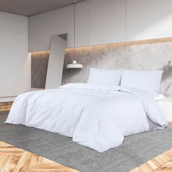 Housse de couette Blanc 220x240 cm Microfibre