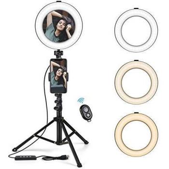 Luce anellare KinCam LED con Specchio Dimmerabile