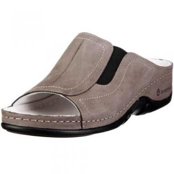 Berkemann Isabella 01105 Damen Pantoletten Stone Nubuk