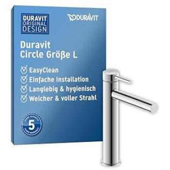 Duravit Circle Monocomando Lavabo Cromo 160 mm