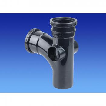 Wavin OSMA Oil‑Seal 3S190 Black 82 mm 87½° Branch