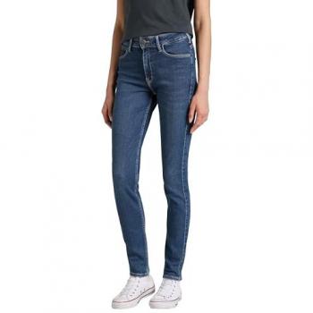 Jean Slim Femme en Coton bleu
