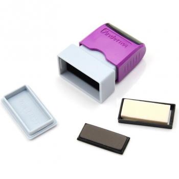 Self-Inking Craft Rubber Stamp with Oil-Based Ink Pad