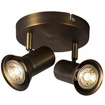 Faretto karin - Moderno - Acciaio - Bronzo - Tondo Max. 2 x Watt