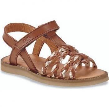 Girl's Brown Sandal Shoes for Kids