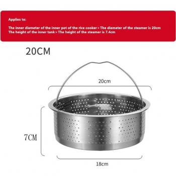 304 Stainless Steel Electric Pressure Rice Cooker with Steaming Basket and Soup Separator
