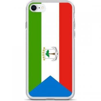 Guinea Ecuatorial Wave iPhone Cover – Soft Silicone, Vivid Colors, Vertical Orientation